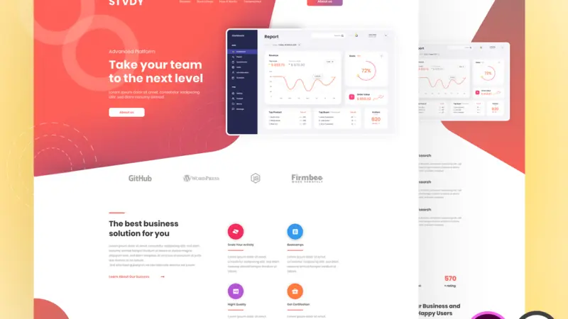 Custom Website Design with template